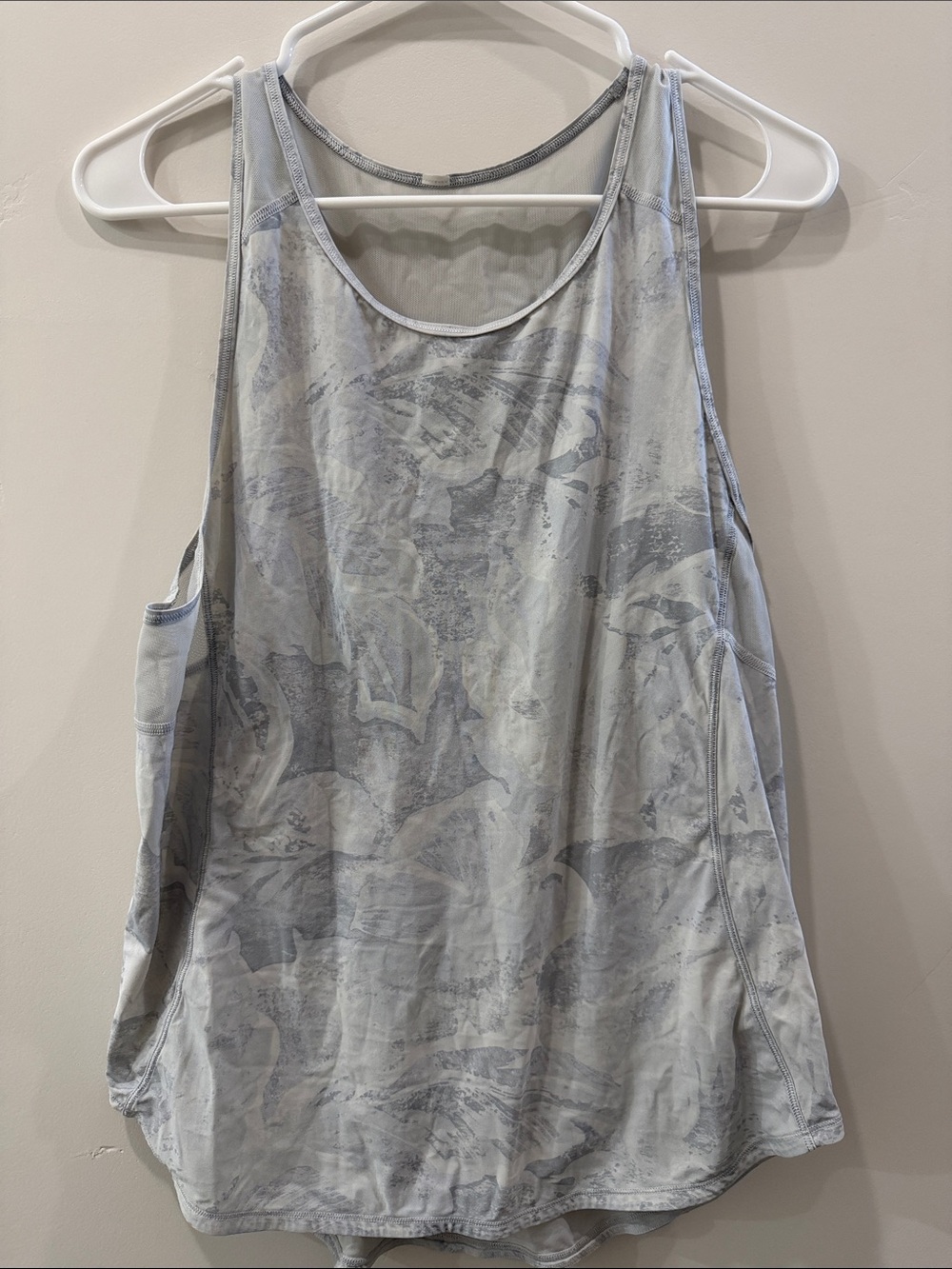 lululemon athletica Gray Printed Racerback Tank